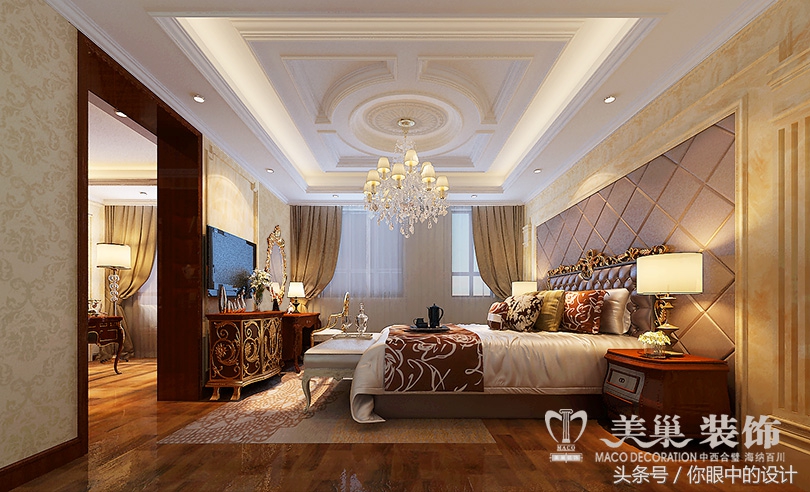 蓝堡湾四期小户型装修效果图,蓝堡湾90平两室欧式