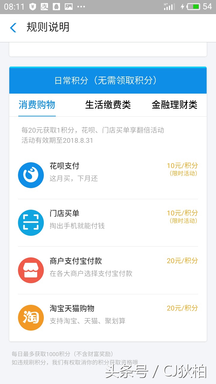 支付宝蚂蚁积分会被清零吗,支付宝蚂蚁积分起什么作用
