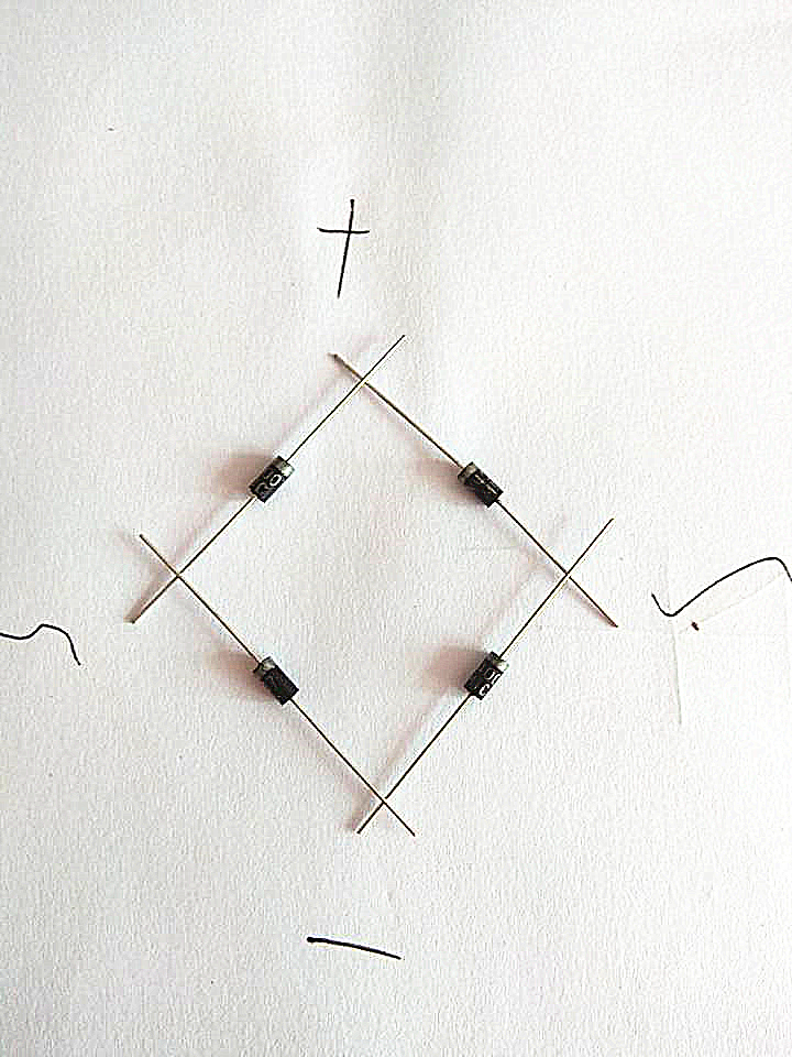 单相半控桥式整流电路实物接线图,桥式整流电路图解大全