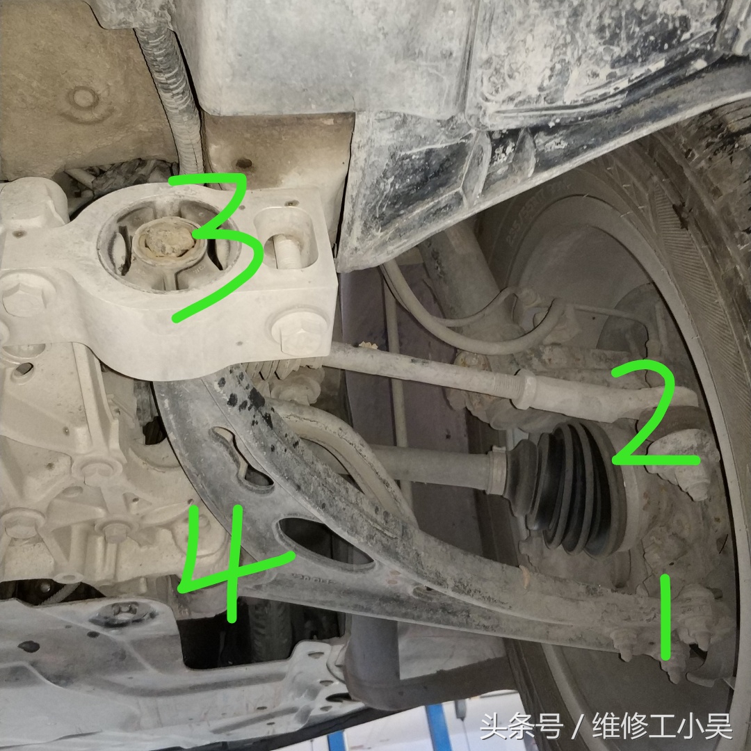 大众途观减震缓冲垫片安装,大众途观后避震缓冲块