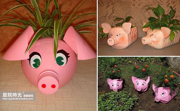 变废为宝自制栽培绿植器皿,塑料瓶创意绿植盆栽旧物利用