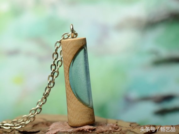 树脂水晶项链吊坠,圆形橄榄石项链吊坠设计