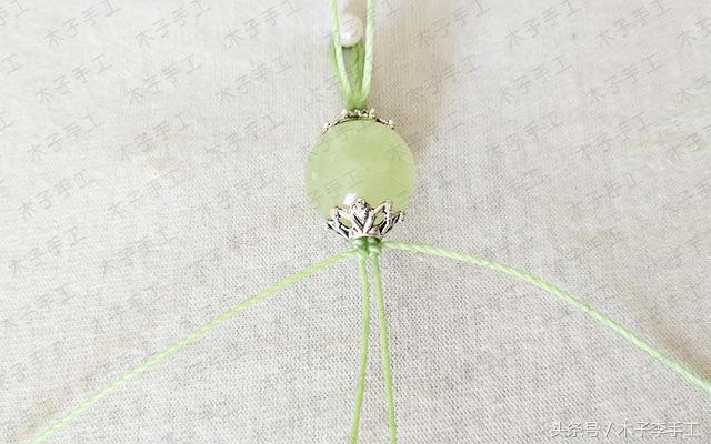 素圈米奇项链编织教程,项链编织教程慢动作