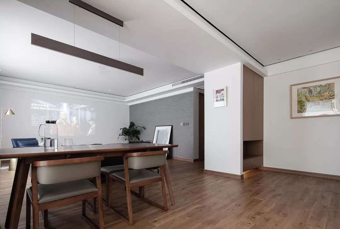 100平米电视墙现代简约风格效果图,好看的投影电视墙