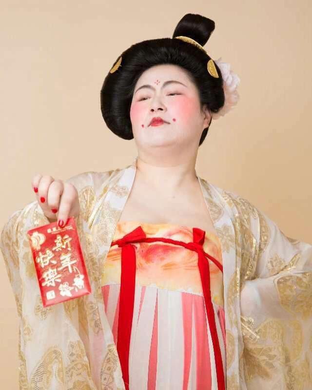 以胖为美大唐,唐服女装惊艳国外