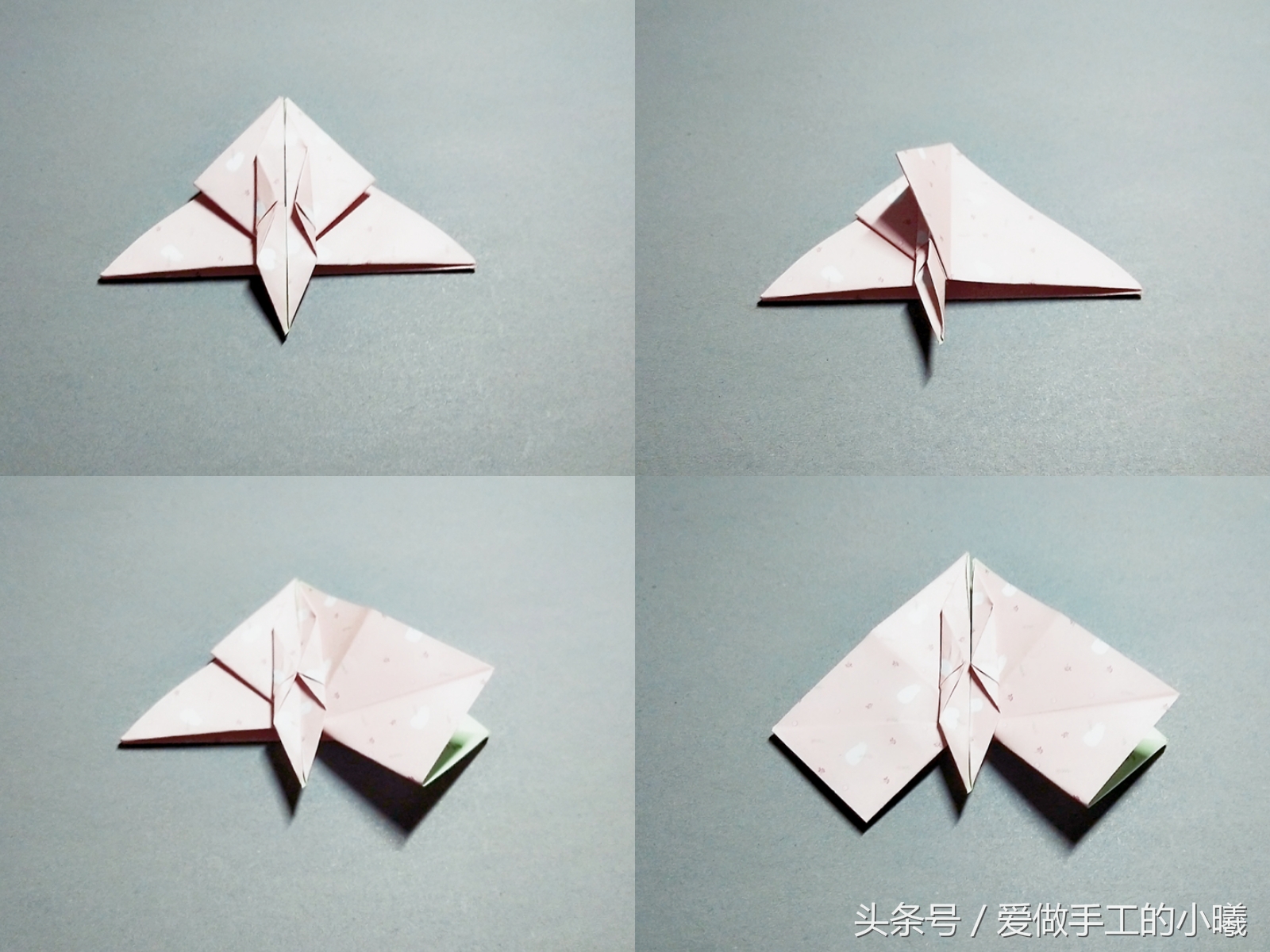 爱心千纸鹤折纸详解,100块爱心千纸鹤