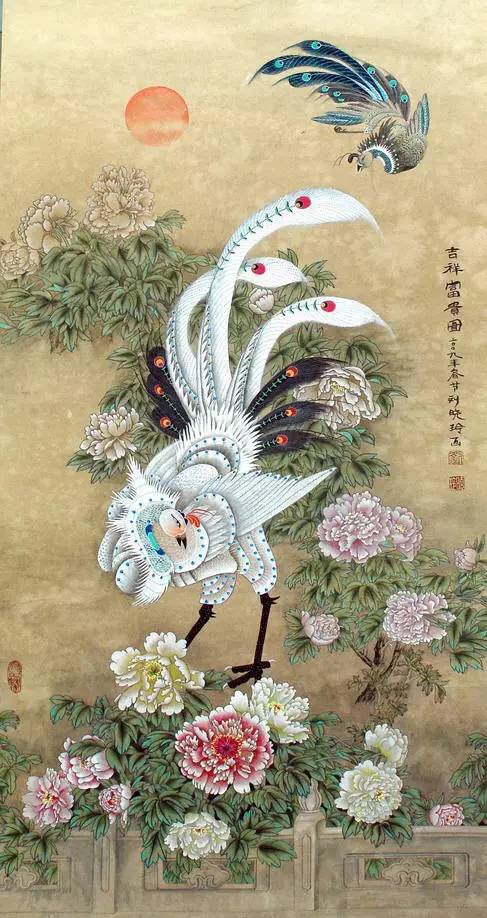 绘画吉祥,绘画凤凰图腾