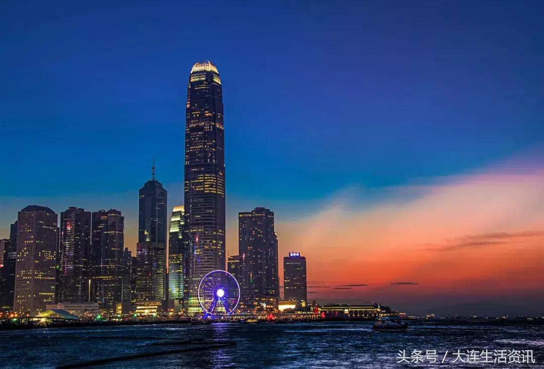 9月18日的香港维多利亚港夜景,香港一日游维多利亚夜景