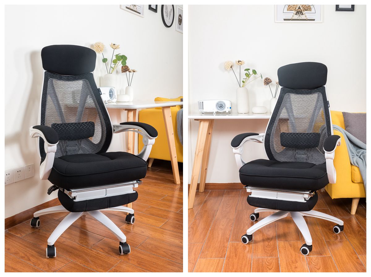 电脑椅评测黑白配,黑白调电脑椅轻灵款真实坐感