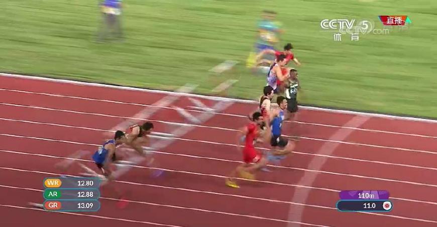 04年刘翔110米栏全过程中文解说,刘翔110米栏夺金完整视频