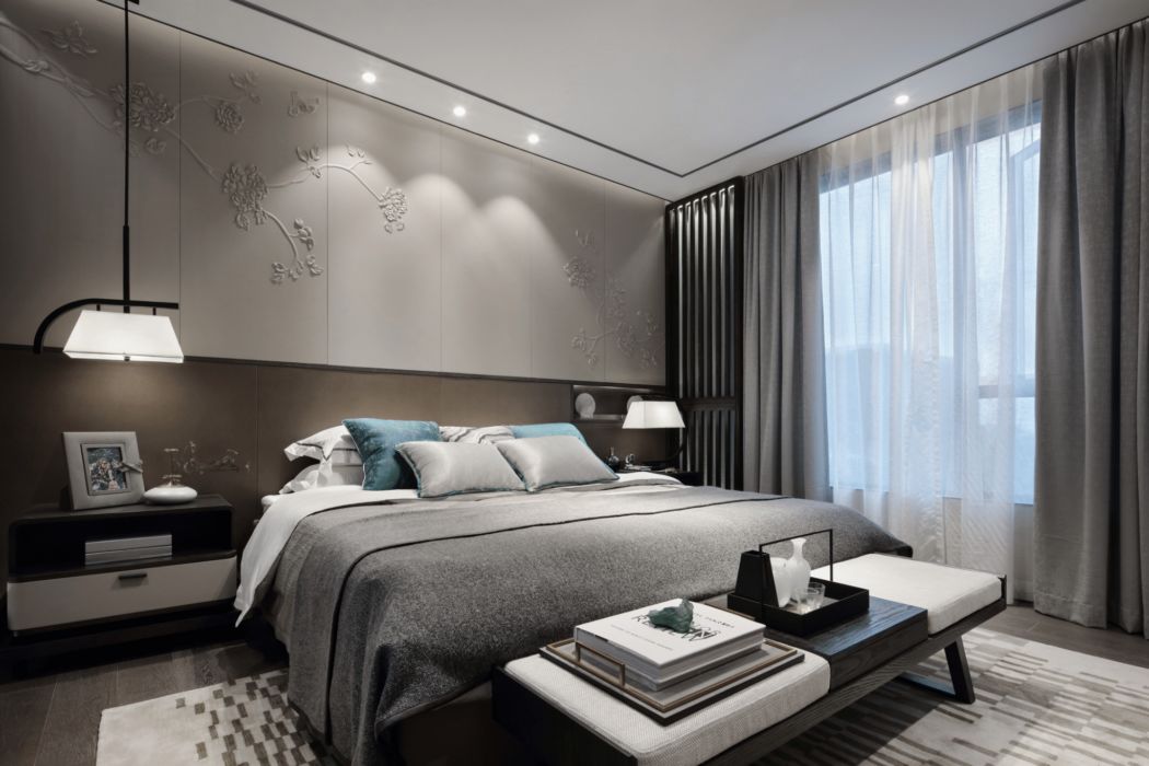 30款新中式背景墙设计案例欣赏,复古背景墙素材大全