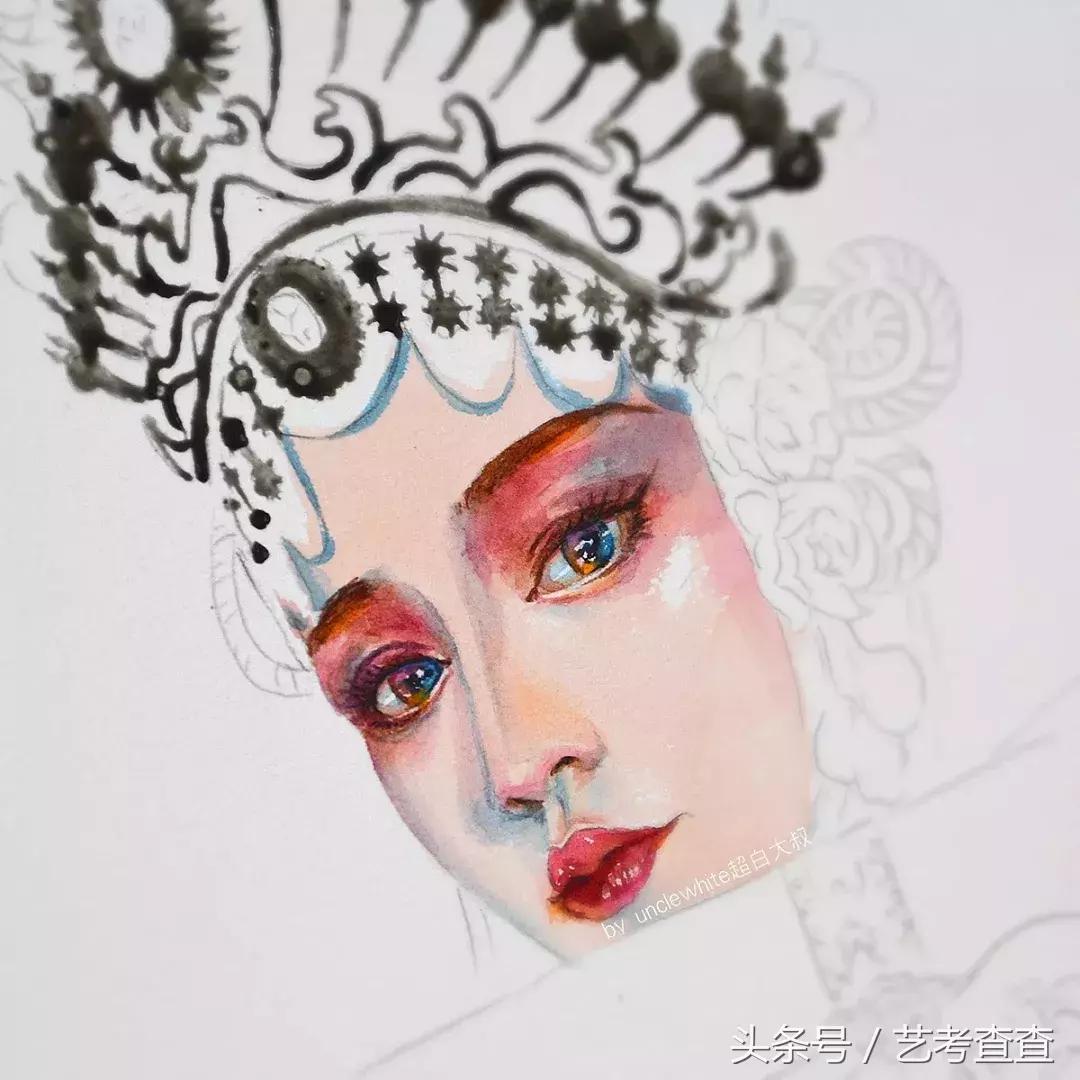 非常简单的水彩人物画法,简单的水彩小插画