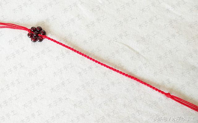 本命年编织红绳腰链,现在流行带红绳腰链本命年