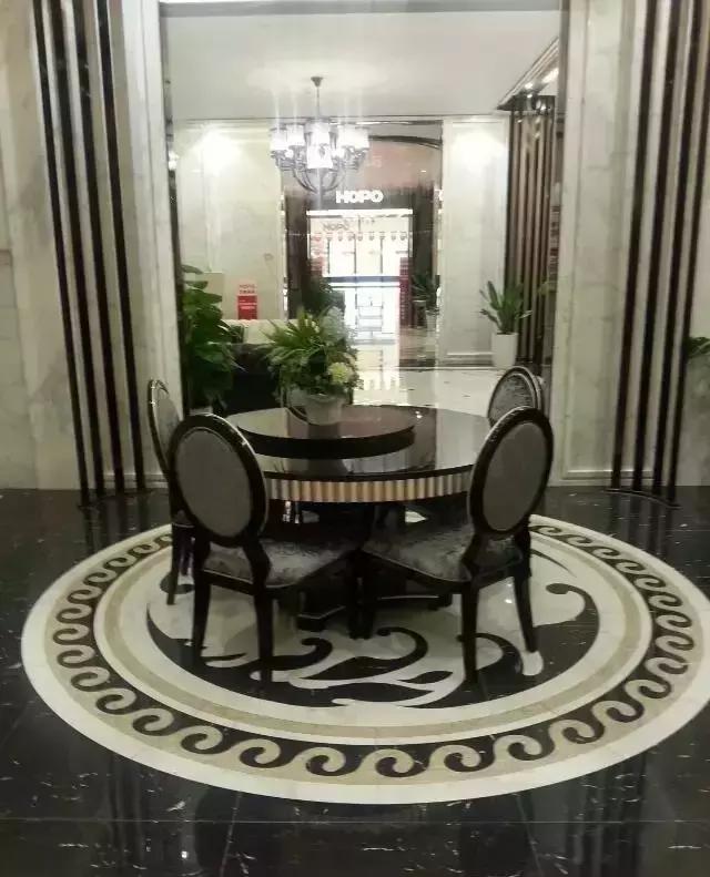 大理石水刀拼花客厅效果图,让人惊艳的水刀拼花图集