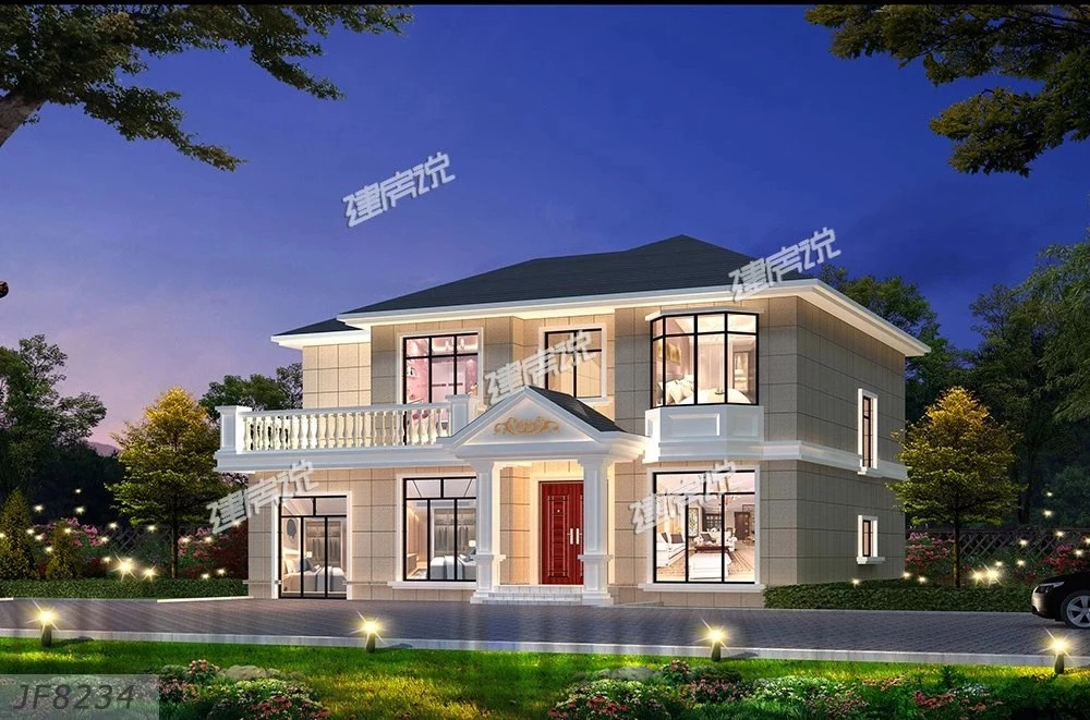 20万最新款二层别墅效果图,2020款二层别墅20万