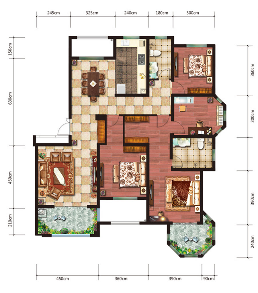 房地产公司复式户型设计图,楼盘户型设计图大全