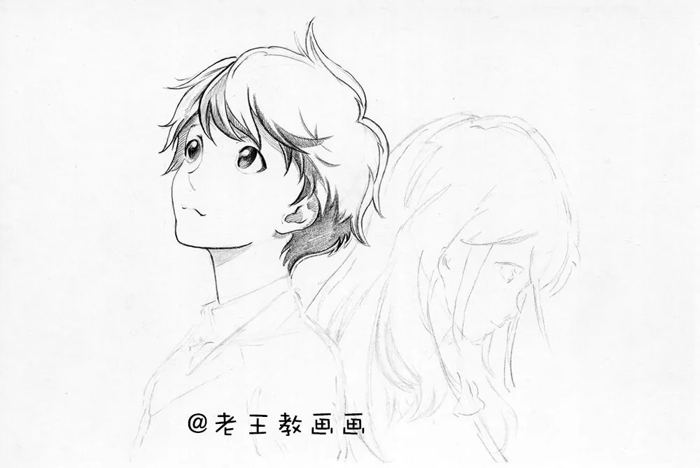 漫画人物简笔画简单又好看,漫画人物简笔画古风难