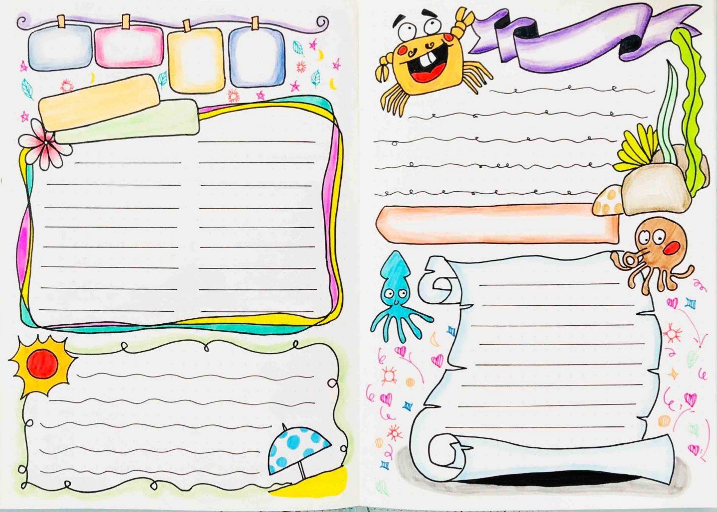 海洋主题手抄报文字,海洋手抄报没有题目