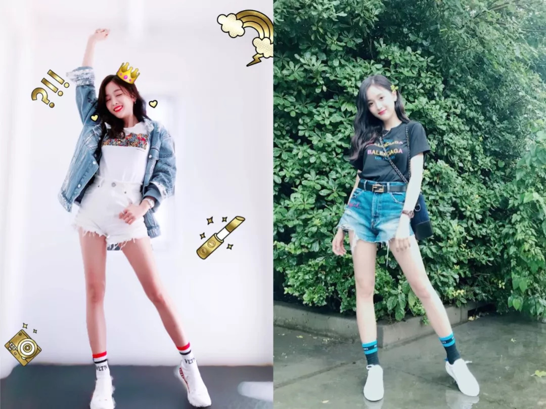 吴宣仪袜子怎么穿,细节控看过来