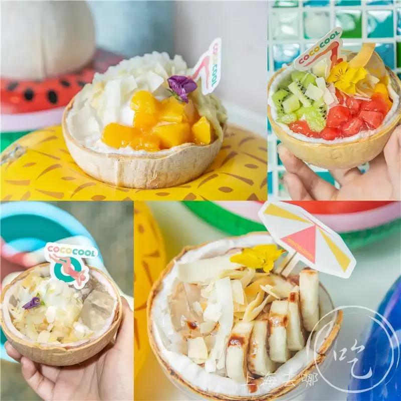 泰国椰壳冰淇淋,泰国街头椰奶冰淇淋