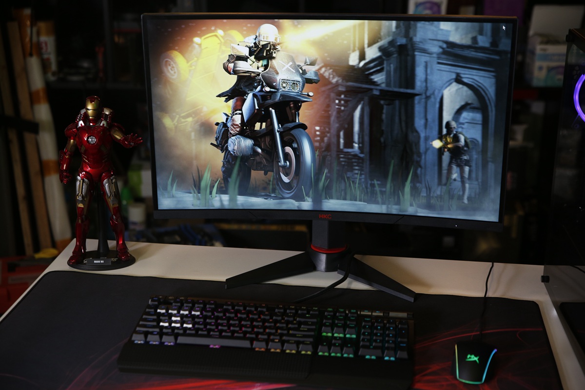 hkctg271q显示器评测开箱,hkctg271q白色显示器测评