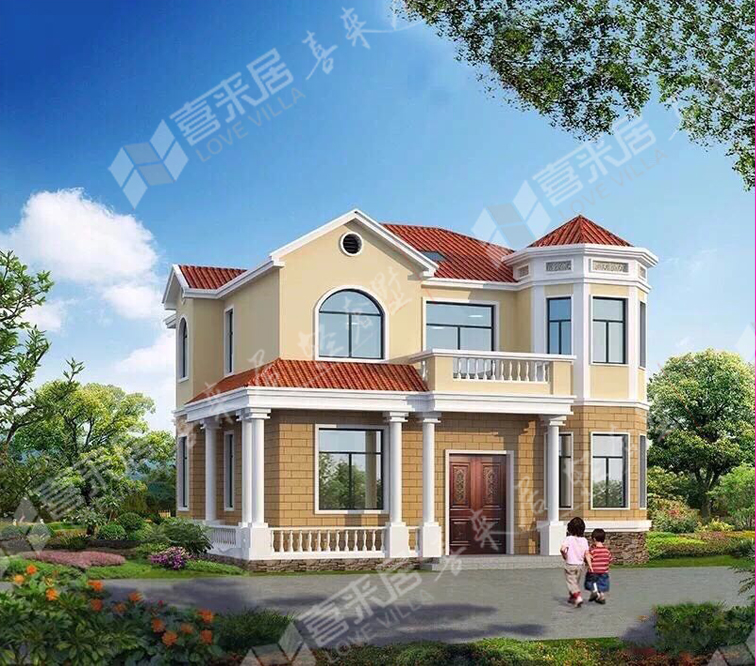 让人惊艳的房屋设计,最新农村独院房子效果图及设计图