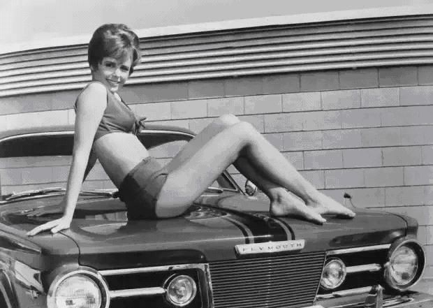 女车模卖车坐后备箱视频,卖车女车模