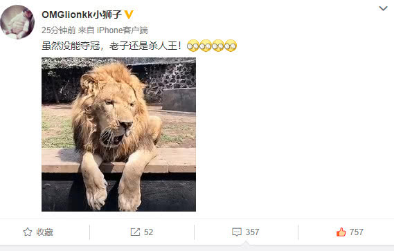 omg小狮子个人比赛18杀,omg小狮子杀人王