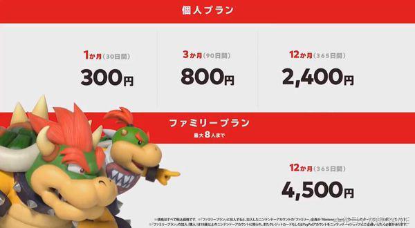 任天堂订阅服务,任天堂官网要求的内容有误