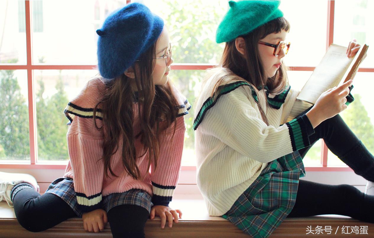 七岁女孩衣服秋冬款韩货,韩国女童6-12岁套装潮流