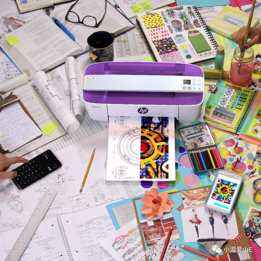 闪团|在家轻松打印作业试卷资料照片,这台打印机功能全、身材小、颜值高,必收!