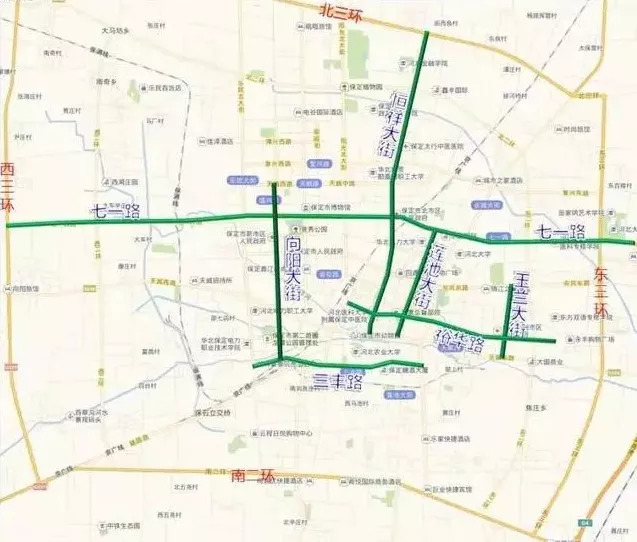 扩散太原公交线路临时调整提示,保定15条公交线路临时绕行