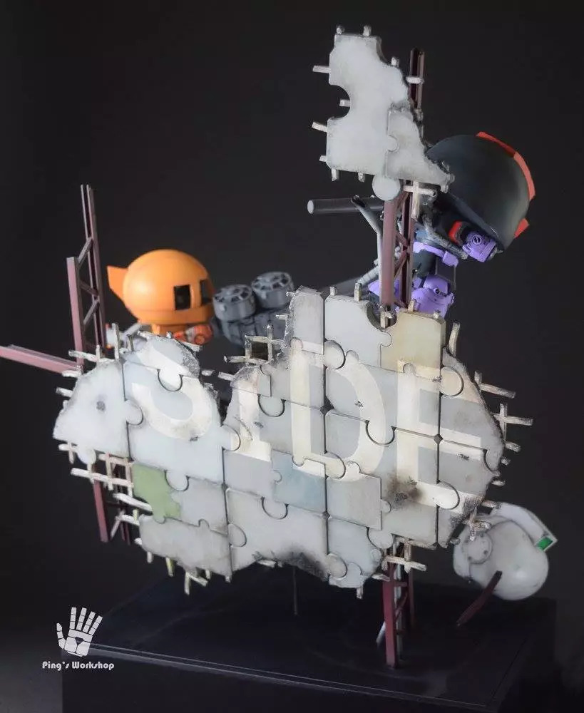 爆改高达动漫模型,雷霆宙域全装甲高达模型