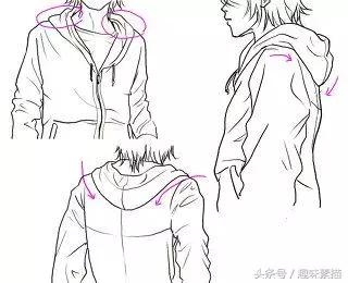 动漫人物帽子画法慢教程,各种各样的帽子画法