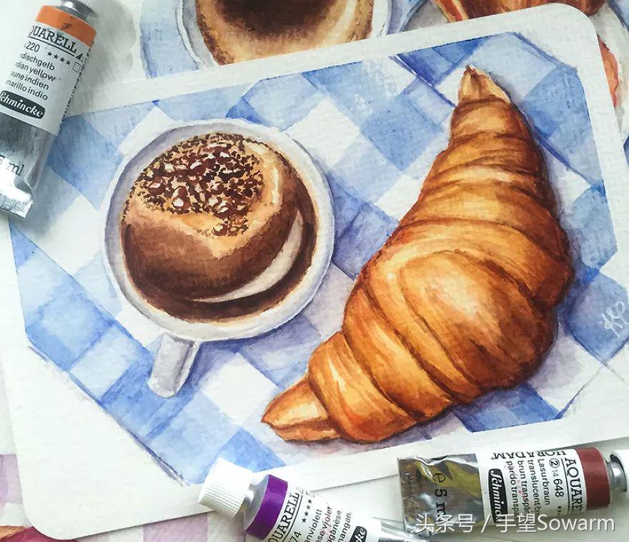 理工科妹子自学水彩2年，画出的城市让你国庆想去俄罗斯！