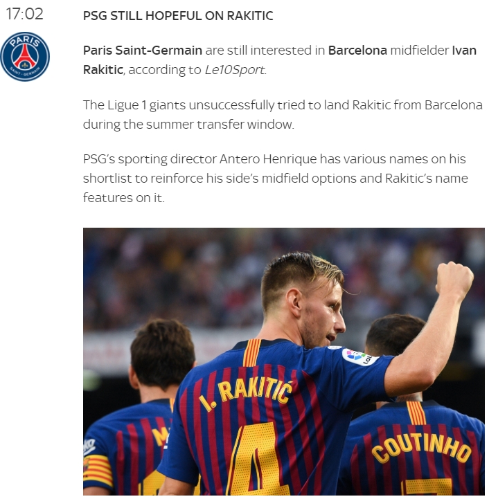 法媒巴黎圣日耳曼,巴萨拟用德容交换b席惹争议