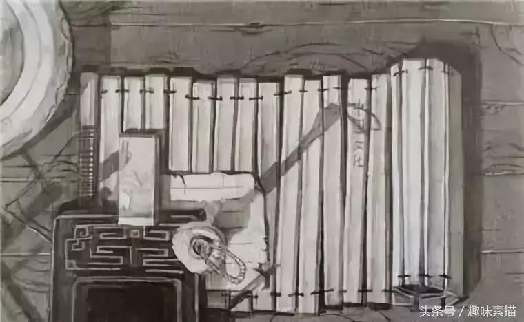 清华美院素描高分卷赏评,清华美院临摹千里江山图