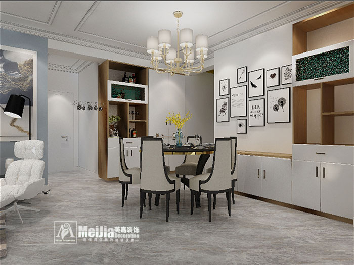 常州深业华府118平方装修效果图,深业华府小三房装修设计