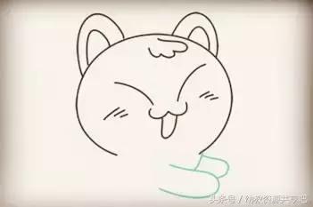 可爱萌萌哒小猫咪简笔画,怎么画可爱呆萌的小猫咪的简笔画