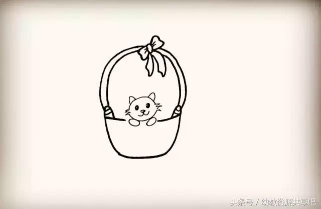 可爱萌萌哒小猫咪简笔画,怎么画可爱呆萌的小猫咪的简笔画