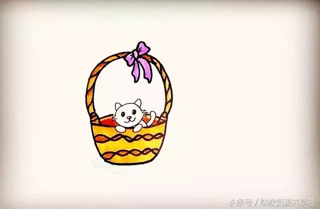 简笔画漂亮可爱猫咪,萌萌哒简笔画图片可爱小猫咪