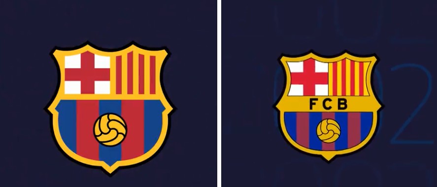 巴萨最新队徽,巴萨队徽变化史