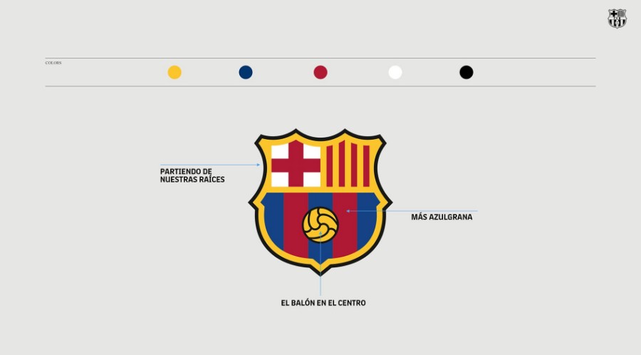 巴萨最新队徽,巴萨队徽变化史