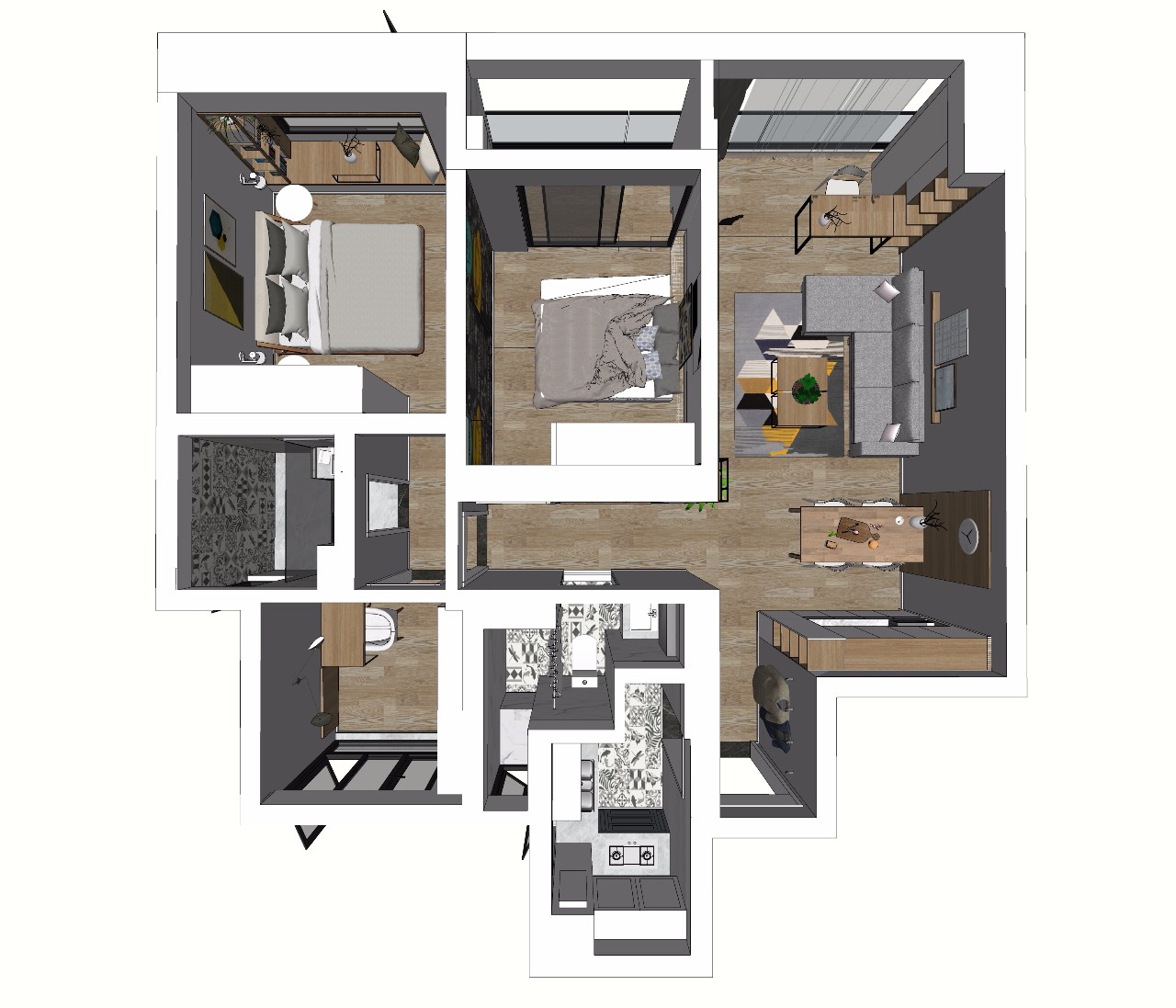 85后的中式装修,现代法式轻奢风大宅建筑设计