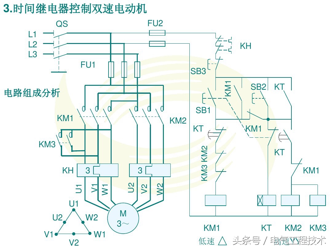 双速高低速控制电路,双速控制电路原理视频