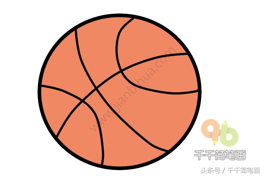儿童简笔画球类,各种球类简笔画涂色