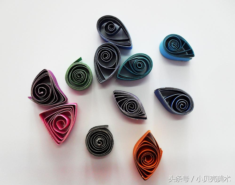 衍纸美术创意作品,衍纸艺术儿童作品