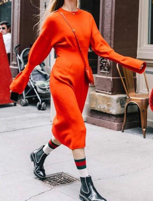 堆堆袜秋天颜色,堆堆袜爆改成围巾