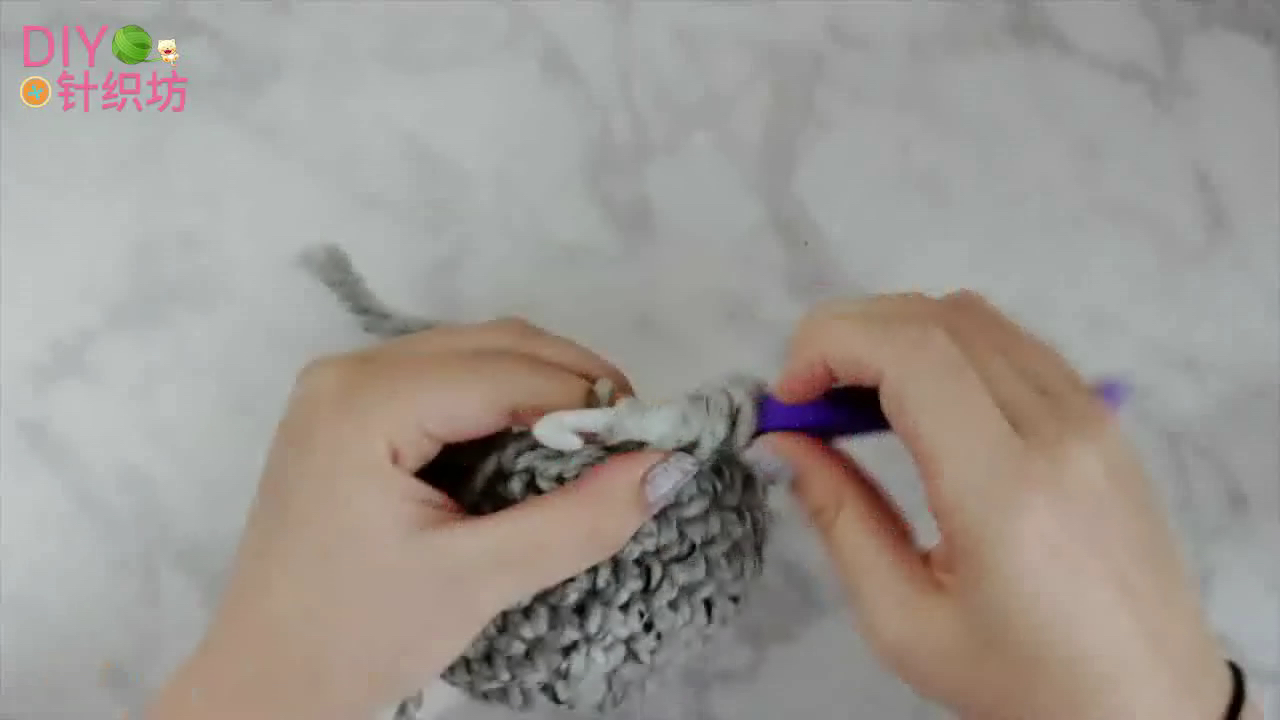 「时尚针织」平针钩织保暖长筒毛线袜