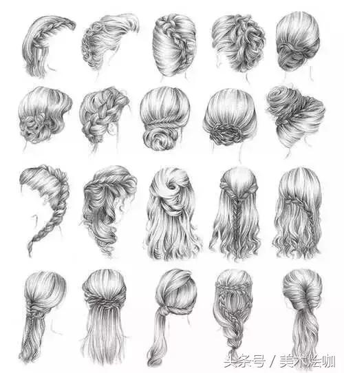 手把手教你画头发,如何三步学会画头发